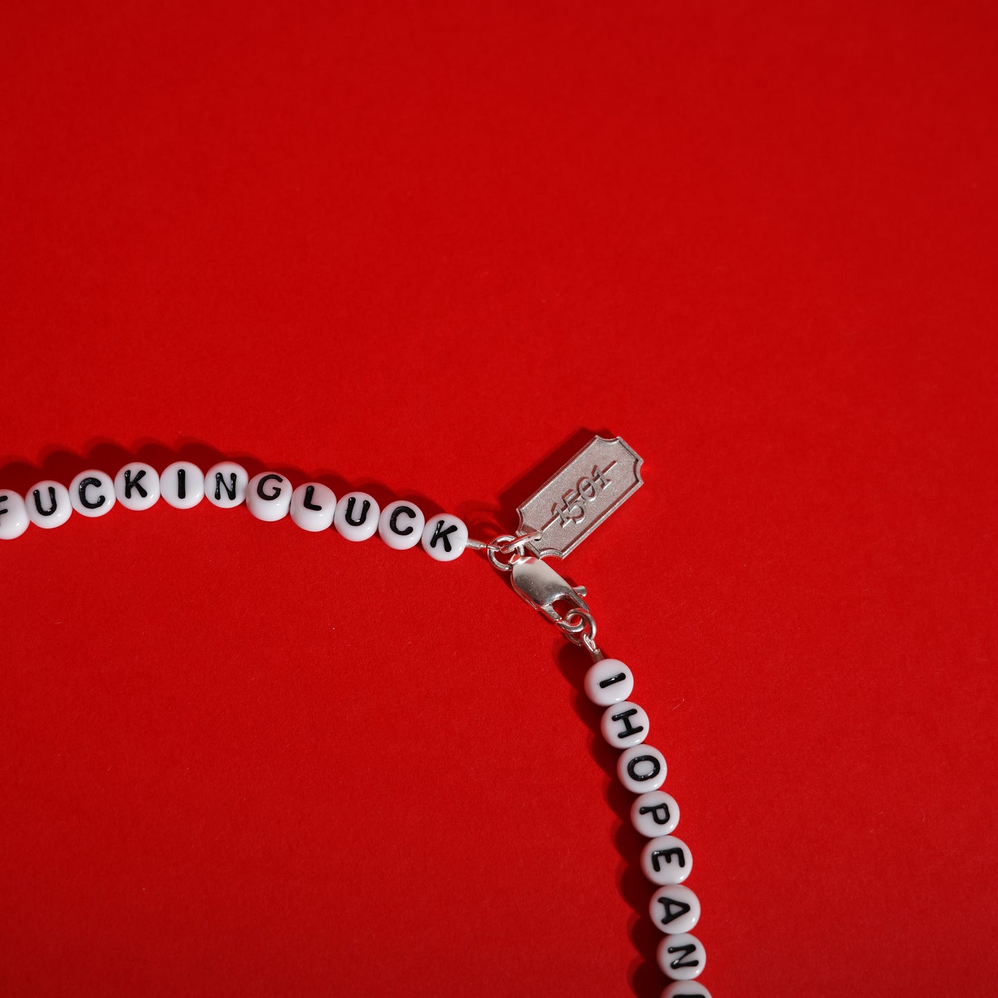 I HOPE AND WISH I GIVE A FUCK ABOUT THIS SHIT SHOW BUT I DO NOT, SO WISH ME FUCKING LUCK NECKLACE