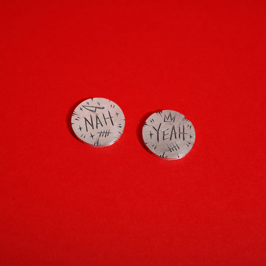 HEADS AND TAILS COINS (SET OF TWO)